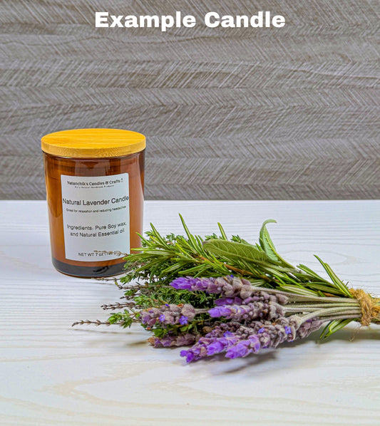Natural Custom Candle 7 oz
